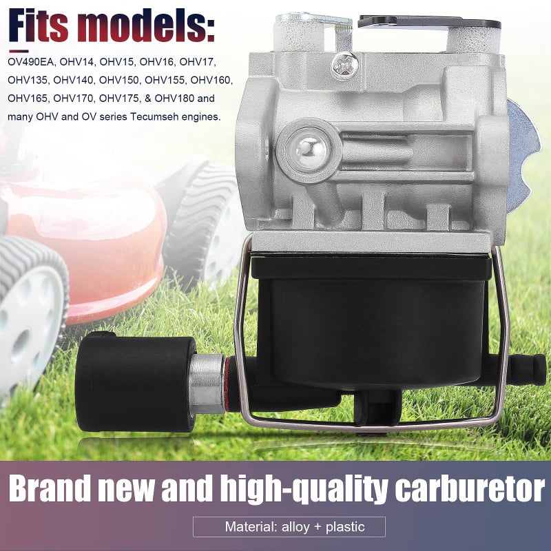QAZAKY Carburetor Compatible with Tecumseh 640330 640330A 640034 640034A 640072 640072A 640159 OV490EA OHV14 OHV15 OHV16 OHV17 OHV135 OHV140 OHV150 OHV155 OHV160 OHV165 OHV170 OHV175 OHV180 - Image 5